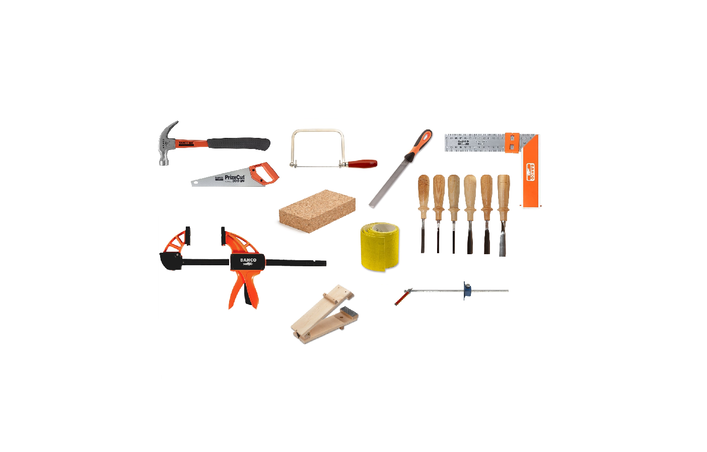 Spara pengar genom att välja vårt verktygspaket, samlat med allt du behöver för en komplett träslöjdsal.